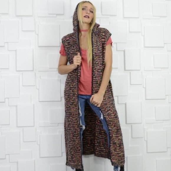 Knit longline Vest - Picture 3 of 5